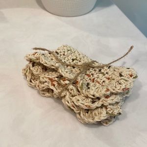 Sold*. Cotton Farmhouse Crochet dish rag “Fall oatmeal”